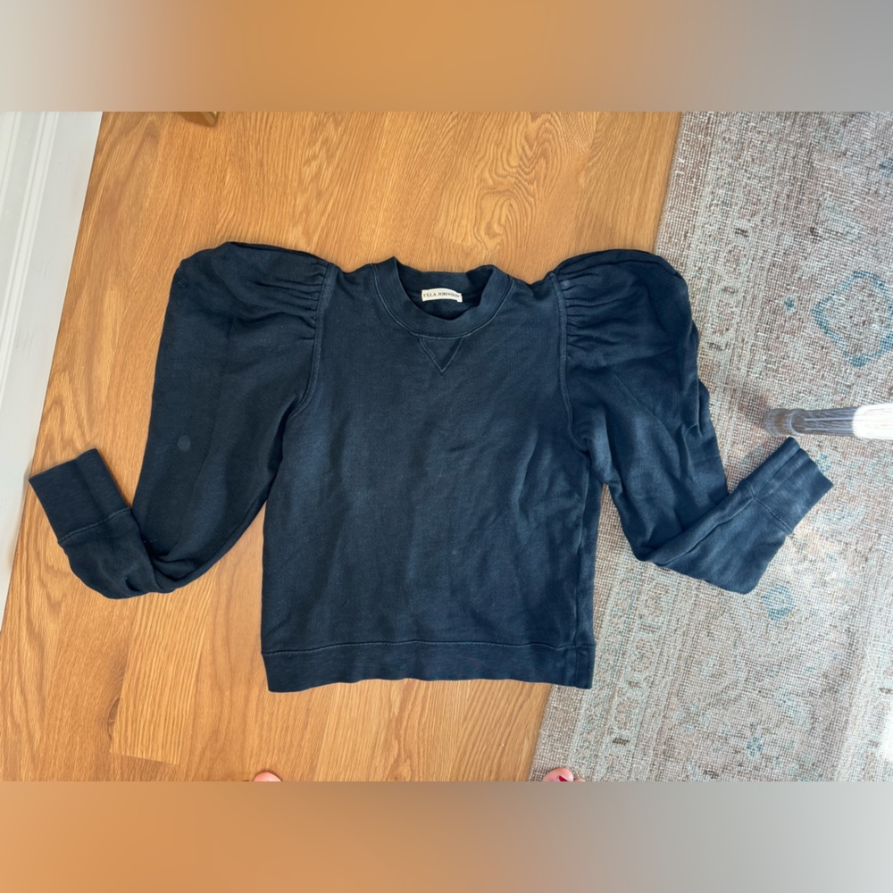 COPY - Ulla jhonson black sweatshirt with poof sleeves Women’s Small